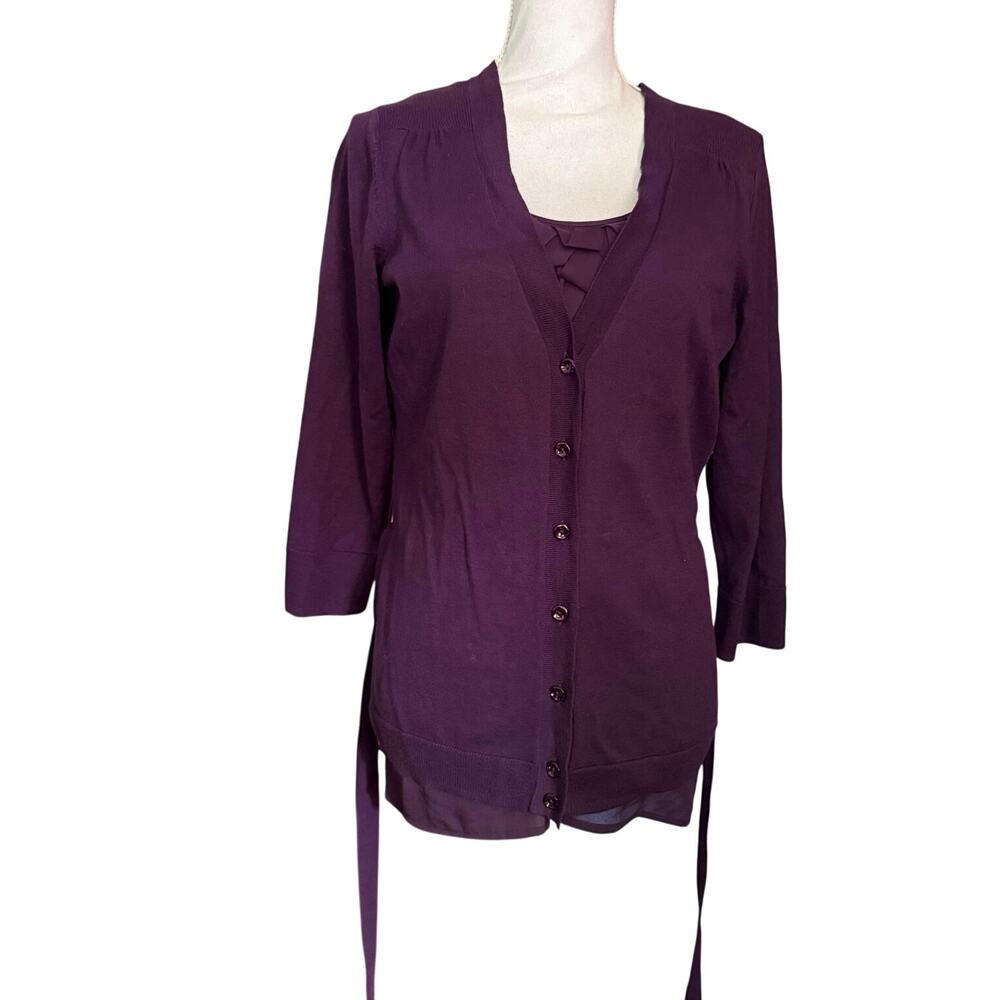 The Limited 2 piece set cami tank with cardigan twinset sweater L large - Picture 5 of 15